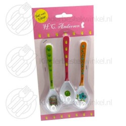 Hans Christian Andersen lepel set roze
