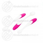 Difrax voedingslepel set roze 3-delig