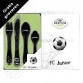 FC Junior kinderbestek rvs 4-delig (voetbal)