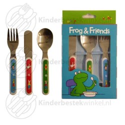 Grodan och Vännerna småbarnbestick 3-delar