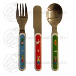 Grodan och Vännerna småbarnbestick 3-delar