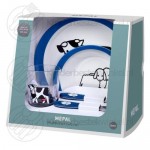 Bondgård blå barnset 5-delar