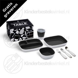 Grown-Ups Table kinderset zwart 7-delig