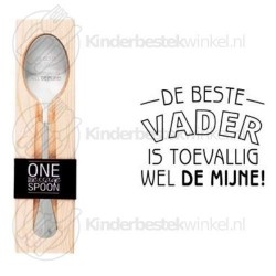 De beste vader is toevallig wel de mijne text spoon