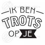 Ik ben trots op je textsked