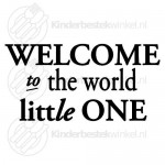 Welcome to the world little one tekstlepel