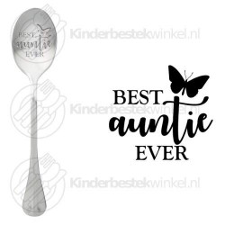 Best auntie ever tekstlepel