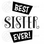 Best Sister Ever text spoon