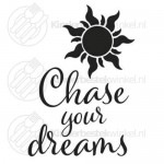 Chase your dreams tekstlepel
