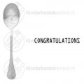 Congratulations text spoon Congratulations text spoon