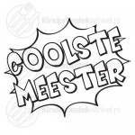 Coolste meester textsked