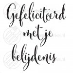 Gefeliciteerd met je belijdenis tekstlepel