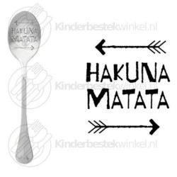 Hakuna Matata text spoon