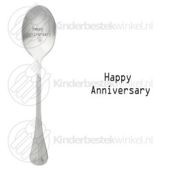 Happy Anniversary tekstlepel