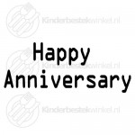 Happy Anniversary tekstlepel