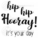 Hip Hip Hooray textsked