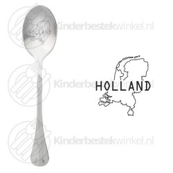 Holland Map text spoon