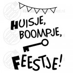 Huisje, Boompje, Feestje! textsked