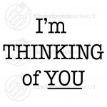 I'm thinking of you text sked