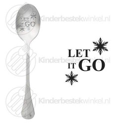 Let it go text spoon