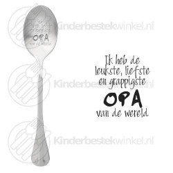 Leukste liefste opa text spoon