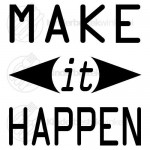 Make it happen text spoon