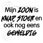 Mijn zoon is knap, stoer geweldig text spoon