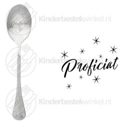 Proficiat text spoon Proficiat text spoon