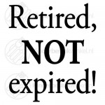 Retired Not Expired text spoon