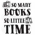 So many books so little time text spoon