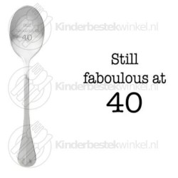 Still faboulous at 40 text spoon