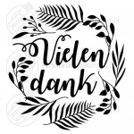 Vielen dank tekstlepel