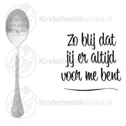 Zo blij dat jij er altijd voor me bent textsked