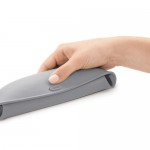 Slabbetje oprolbaar grijs