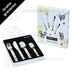 Natura barnbestick färg 4-delar