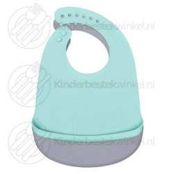 Catchie slabbetjes set mint grey