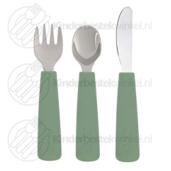 Feedie peuterbestek sage 3-delig