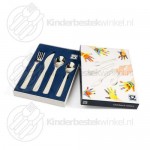 Graveerbestek kinderbestek rvs 4-delig (Zilverstad)