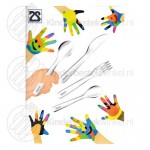 Graveerbestek kinderbestek rvs 4-delig (Zilverstad)