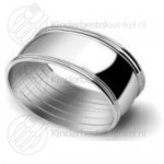 Servettring set oval silverpläterad 6-delar