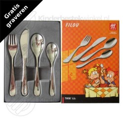 Filou children's cutlery steel 4-pieces