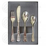 Teddy kinderbestek rvs 4-delig